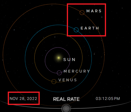 NASA Eyes — Země a Mars ve výhodnější vzájemné poloze